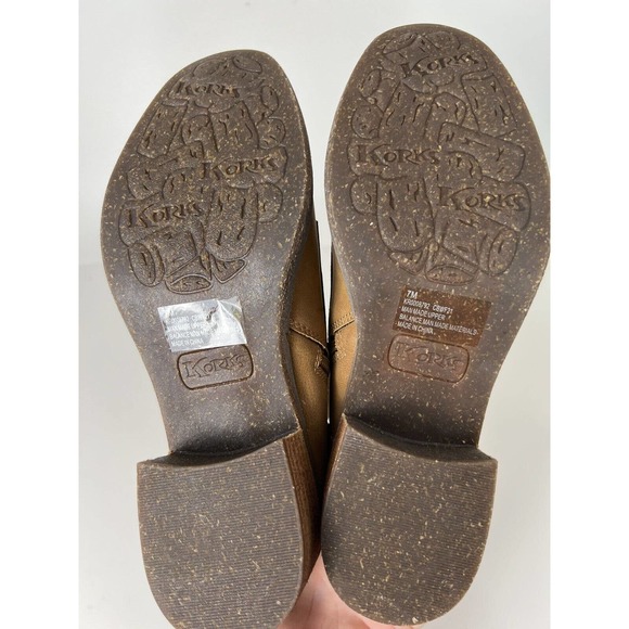 New Korks Reese Tan Dark Brown Nubuck Modern Short Riding Boot ~Size 7 - Picture 15 of 16